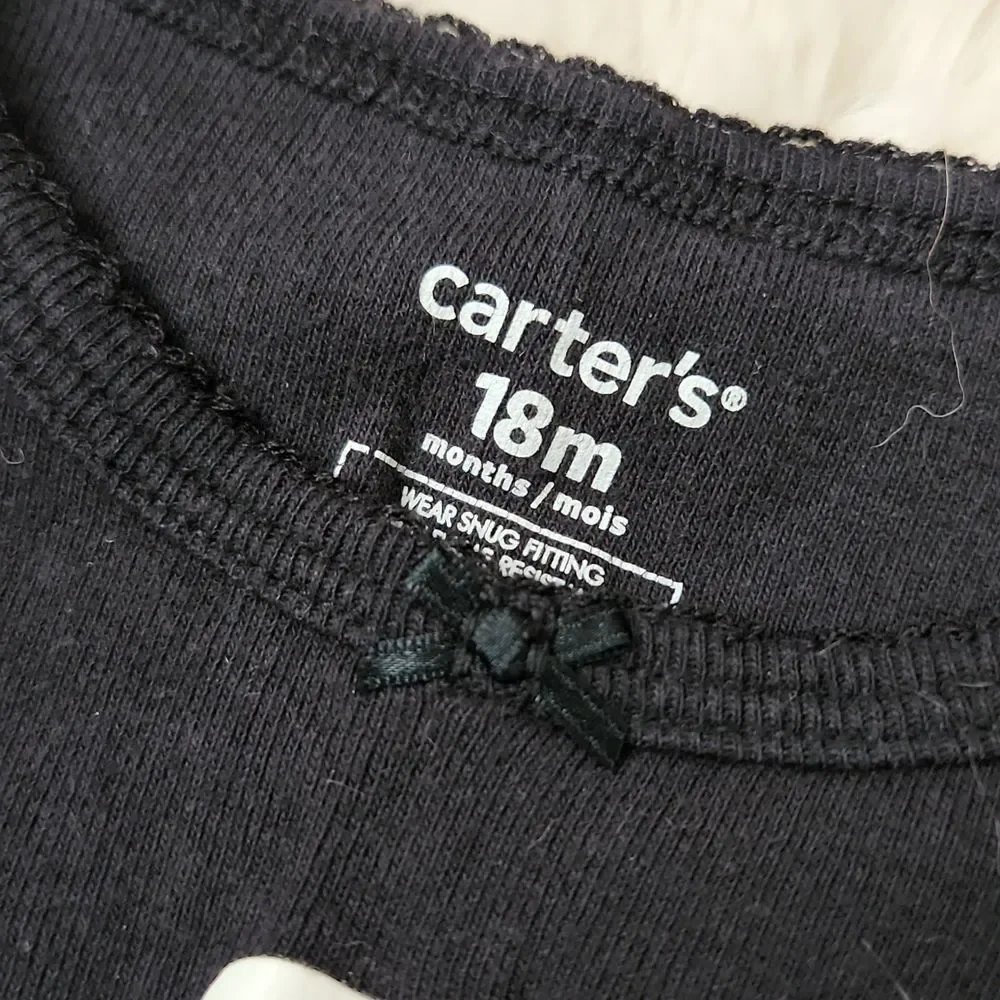 Girls Skeleton Halloween Matching Pajamas - Picture 2 of 2